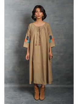 Thread Game - Womens Brown Dress