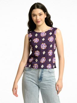 June 9 Clothing - Womens Purple Top