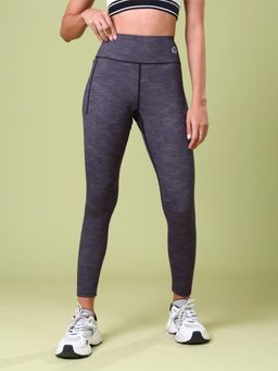 Technosport - Women Printed Skinny Fit Sports Tights with Elasto Plus