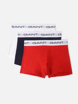 GANT - Boys Solid Cotton Trunks Multi-Color (Pack of 3)