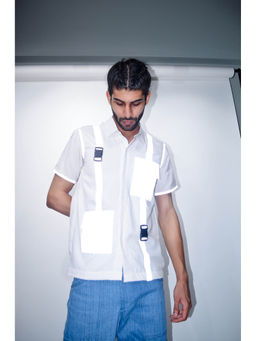 RISING AMONG - White Reflective Shirt