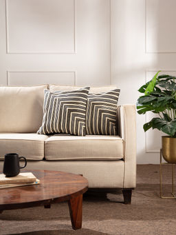 Twig & Twine - Neoteric Pack of 2 Lurex Stripe Cushion Covers