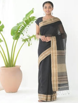 Fabindia - Cotton Silk Gicha Striped Sari