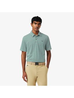 Lacoste - Regular Fit Ultra Dry Striped Golf Polo T-Shirt