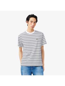 Lacoste - Stripes Cotton T-Shirt