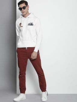 The Indian Garage Co - Men Regular Fit Printed Round Neck Sweatshirt- White