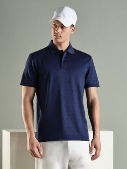 Tommy Hilfiger - Logo Regular Fit Cotton Polo T-shirt- Navy Blue