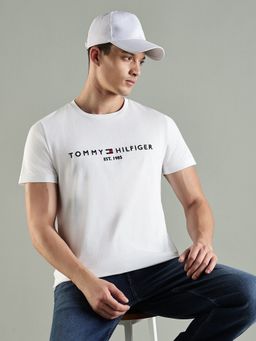 Tommy Hilfiger - Soild Slim Fit Cotton T-Shirt- White