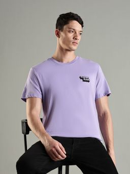 Tommy Hilfiger - Logo Slim Fit Cotton T-Shirt- Purple