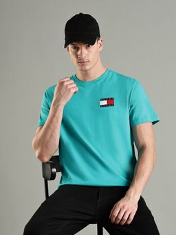 Tommy Hilfiger - Logo Slim Fit Cotton T-Shirt- Green