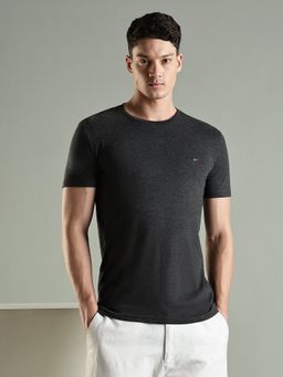 Tommy Hilfiger - Soild Slim Fit Cotton T-Shirt- Black