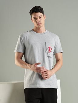 Tommy Hilfiger - Logo Regular Fit Cotton T-Shirt- Grey