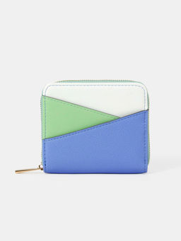 Accessorize London - Women Multi-Color Colorblock Zip Wallet