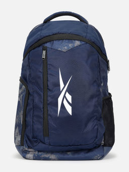 Reebok - Men Navy Blue Printed Backpack