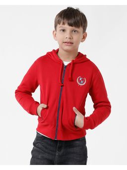 Kate & Oscar - Boys Hooded Red Sweatshirt