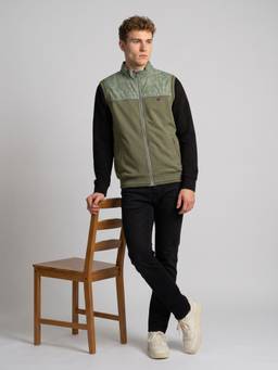 Monte Carlo - Green Mens Regular Fit Sleeveless Winter Jacket