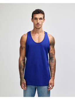 American Apparel - Blue Fine Jersey Mens T-Shirt