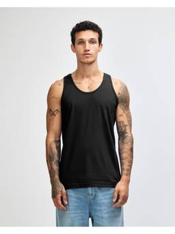 American Apparel - Black Fine Jersey Mens T-Shirt