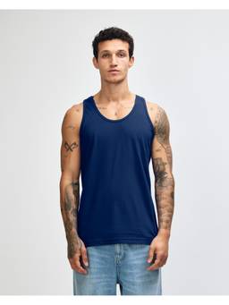 American Apparel - Navy Blue Fine Jersey Mens T-Shirt