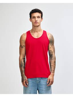 American Apparel - Red Fine Jersey Mens T-Shirt