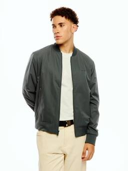 Calvin Klein - Teal Solid Regular Fit Polyester Jacket