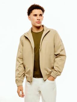 Calvin Klein - Beige Solid Regular Fit Polyester Jacket