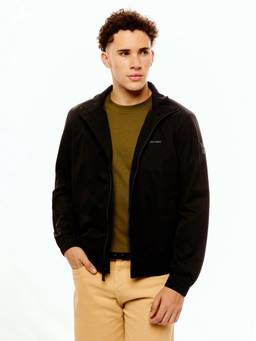 Calvin Klein - Black Solid Regular Fit Polyester Jacket