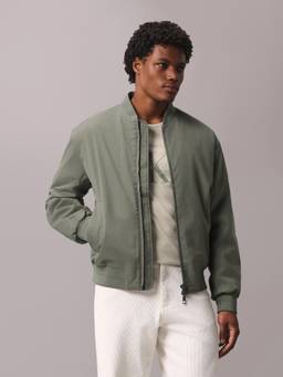 Calvin Klein - Olive Solid Regular Fit Polyester Jacket