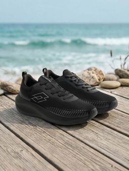 LOTTO - Strike Run Black Running Shoes for Men