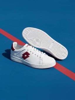 LOTTO - Autograph Og Maroon Leather Sneakers for Men