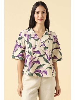 Allen Solly - Women Beige Print Casual Top