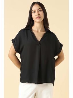 Allen Solly - Women Black Solid Casual Top