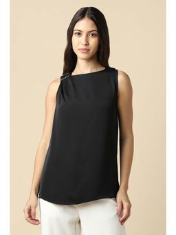Allen Solly - Women Black Solid Formal Top