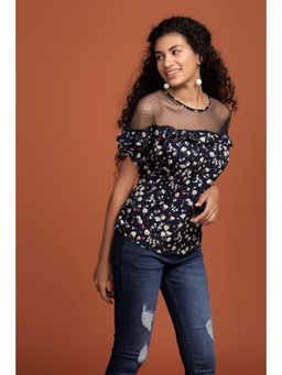 Gipsy - Navy Blue Fashion Blouse