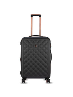 it luggage - Fashionista Black Medium 24 Inches Expandable Hardsided Trolley Bag With TSA Lock