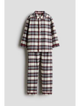 H&M - Girls White Twill Shirt & Pyjama
