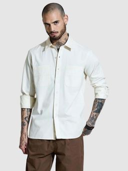 Snitch - Off White Slim Fit Shirt