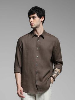 Jack & Jones - Brown Regular Fit Shirts