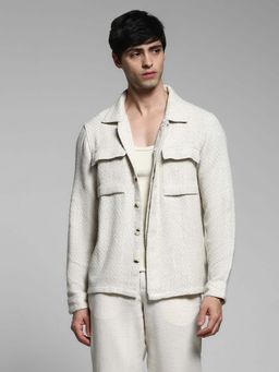 Jack & Jones - Off White Oversized Fit Shirts