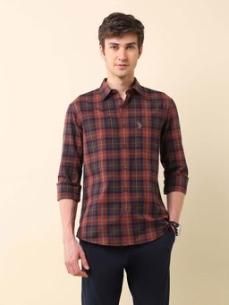 U.S. POLO ASSN. - Men's Tartan Checked Oxford Shirt