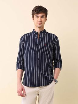 U.S. POLO ASSN. - Men's Vertical Striped Oxford Shirt
