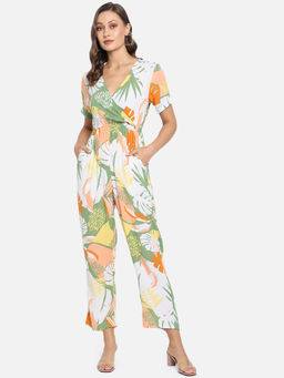 Trend Arrest - Multi Color Tropical Jumpsuit