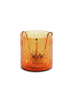 Pure Home + Living - Brown Cut Glass Votive with Tea Light Hanger