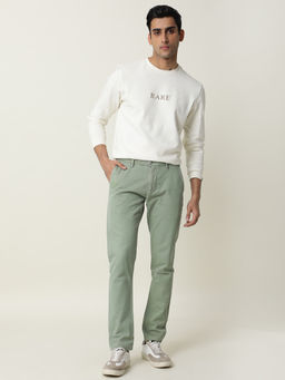 Rare Rabbit - Green Casual Trousers