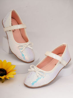 BOYZ N GALZ - Girls White Ballerinas