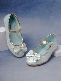 BOYZ N GALZ - Girls Sky Blue Ballerinas
