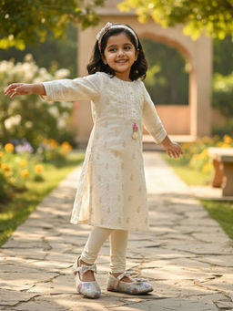 BOYZ N GALZ - Girls White Ballerinas