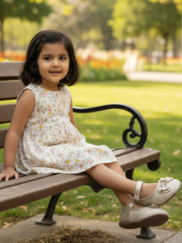 BOYZ N GALZ - Girls Gold Ballerinas