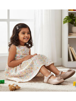 BOYZ N GALZ - Girls Rose Gold Ballerinas