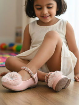 BOYZ N GALZ - Girls Pink Ballerinas